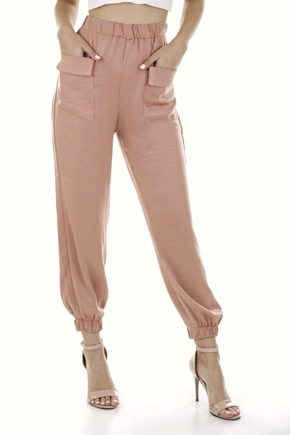 Rose wide-leg trousers with a high waist